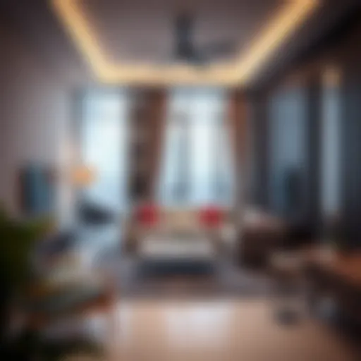 Contemporary Design in 1 BHK Living Spaces Modern 1 BHK apartment interior