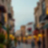 Traditional Architecture in Dubai's Old Town Scenic view of Dubai's Old Town showcasing traditional architecture