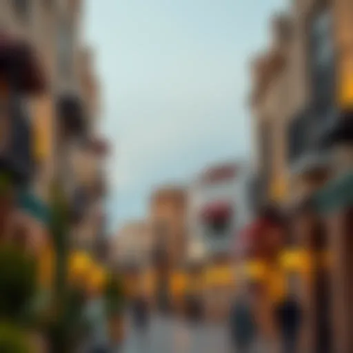 Traditional Architecture in Dubai's Old Town Scenic view of Dubai's Old Town showcasing traditional architecture