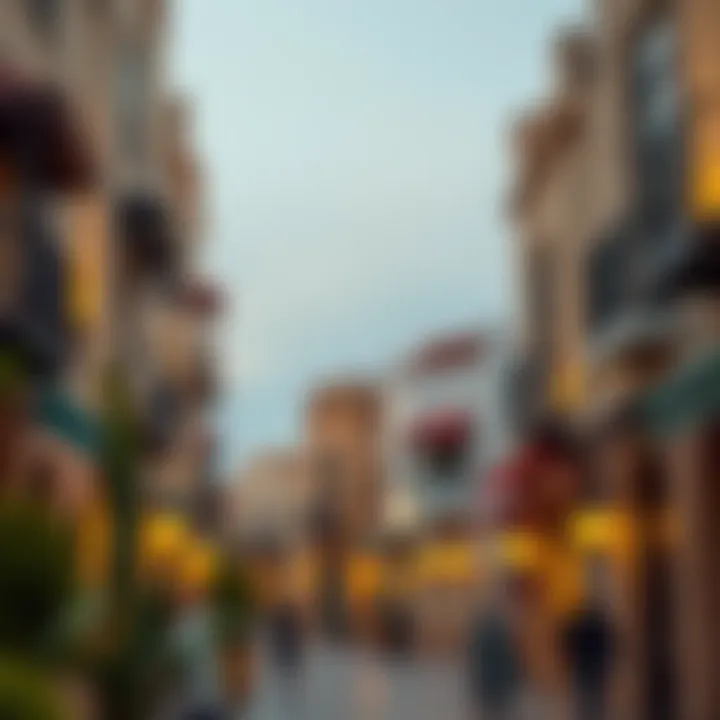 Traditional Architecture in Dubai's Old Town Scenic view of Dubai's Old Town showcasing traditional architecture