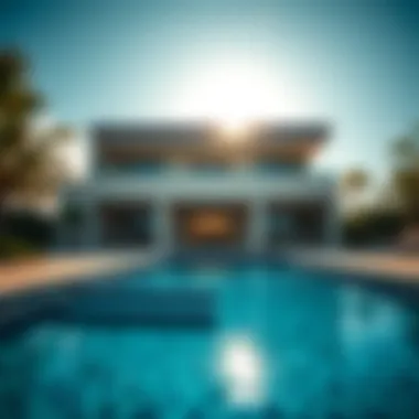 Luxury villa with a serene private pool under the sun