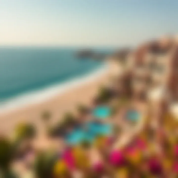 Breathtaking view of Al Bahia Beach with azure waters