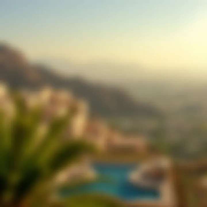 Breathtaking Views of Dubai Hills Panoramic view of Dubai Hills showcasing Al Beirut