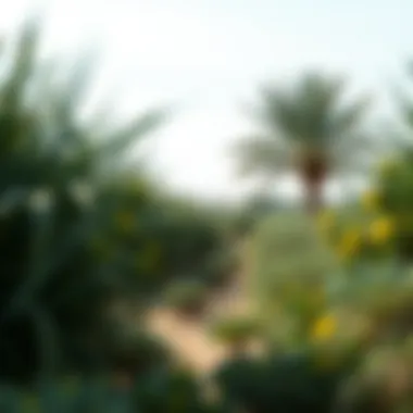 Ecological features of Al Dhafra, displaying unique flora and fauna in the region.