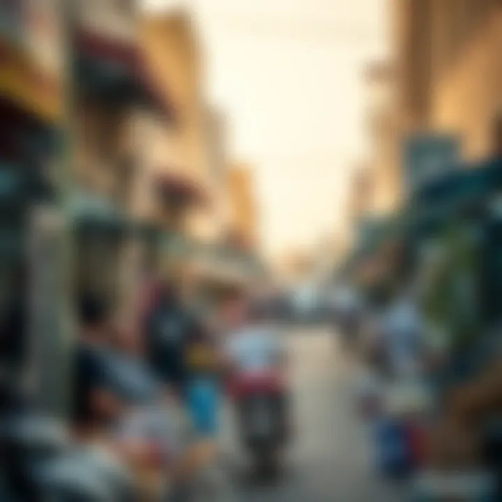 Market scene in Al Dhafra representing its economic activities and local commerce.