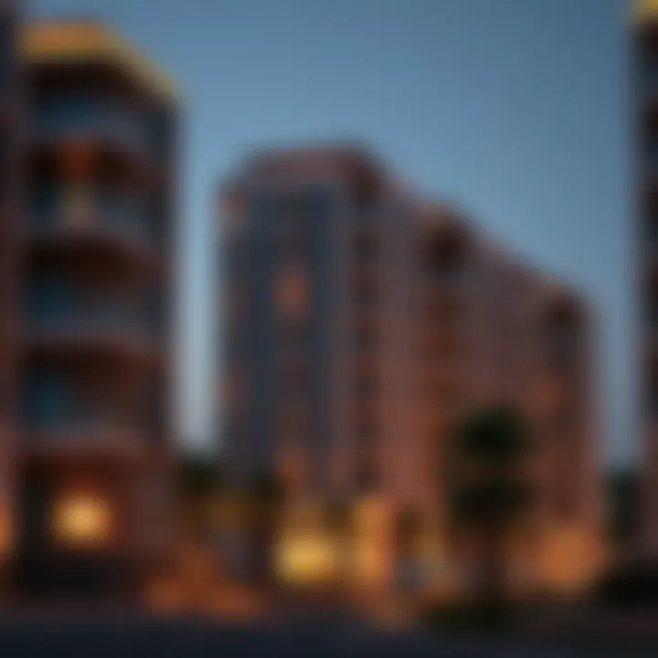 Modern residential buildings in Al Jadaf Modern residential buildings in Al Jadaf