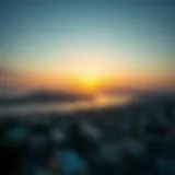 Panoramic view of Al Jubail Island at sunset