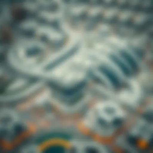 Aerial view showcasing the Al Jurf area in Dubai