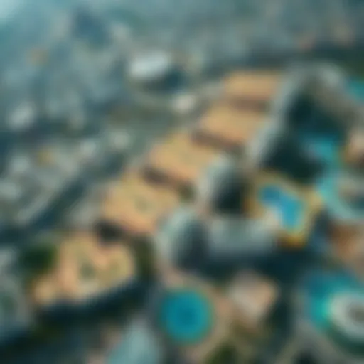 Aerial view of Al Nakheel Properties developments in Dubai