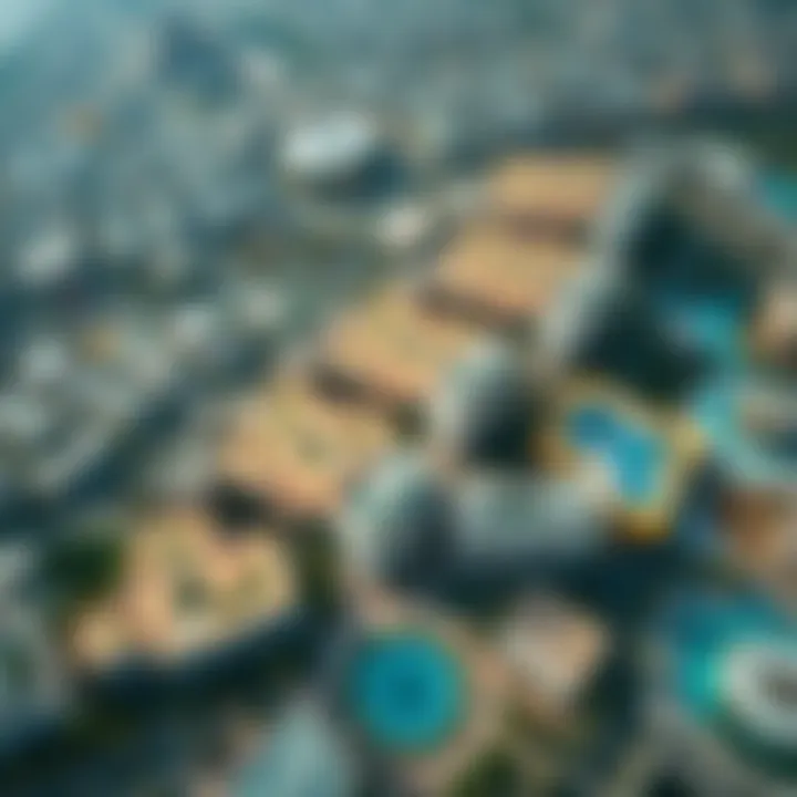 Aerial view of Al Nakheel Properties developments in Dubai