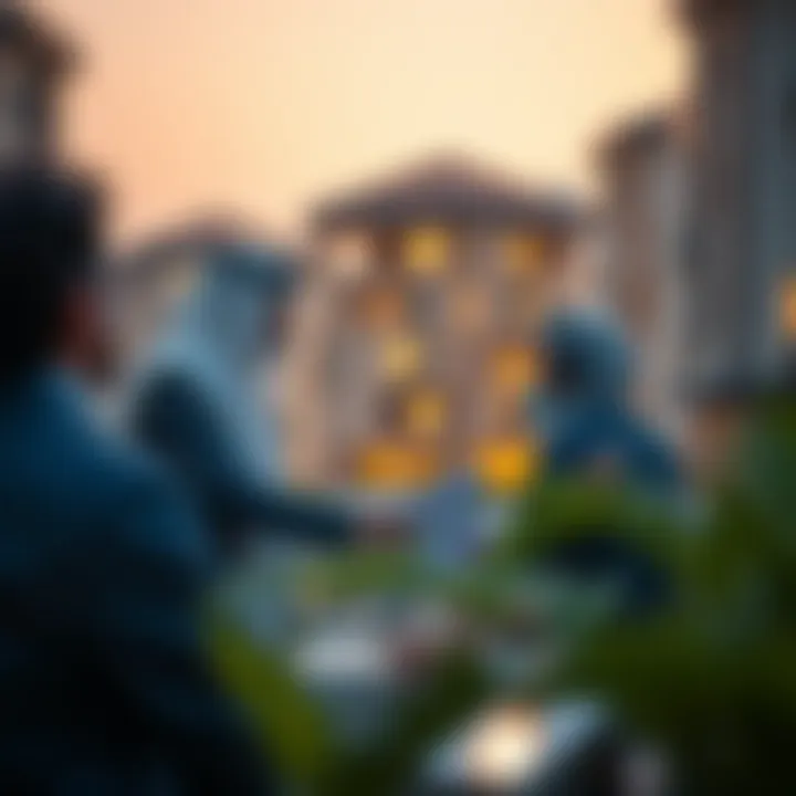 Investors analyzing real estate trends in Dubai