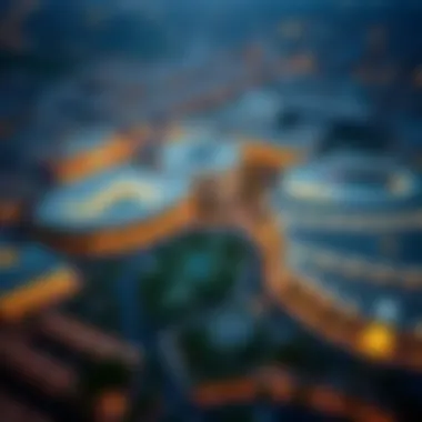 Aerial View of Al Nasr Plaza Aerial view of Al Nasr Plaza showcasing its architectural design
