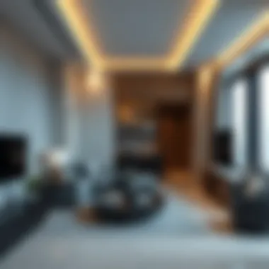 Modern Residential Interior in Al Nasr Plaza Interior of a modern residential unit in Al Nasr Plaza