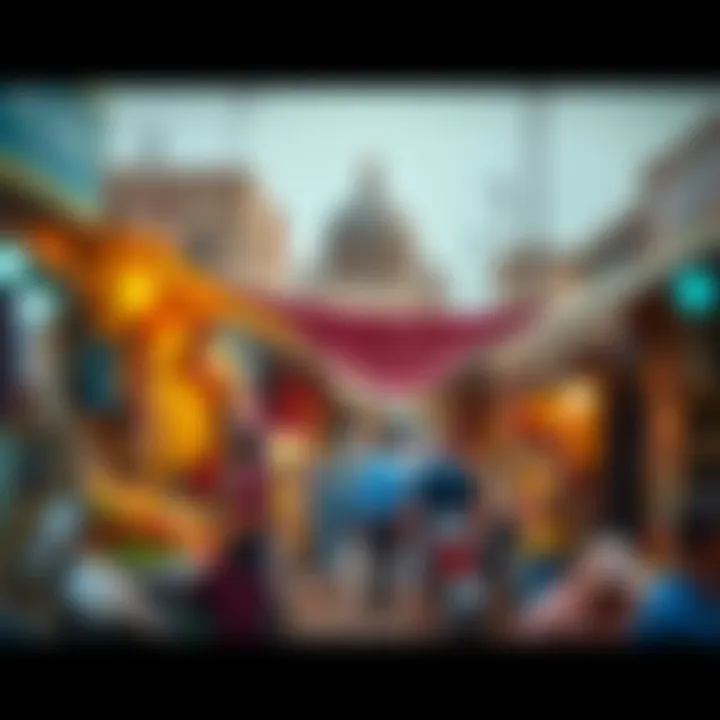 A bustling market scene in Al Quoz 2 highlighting local commerce