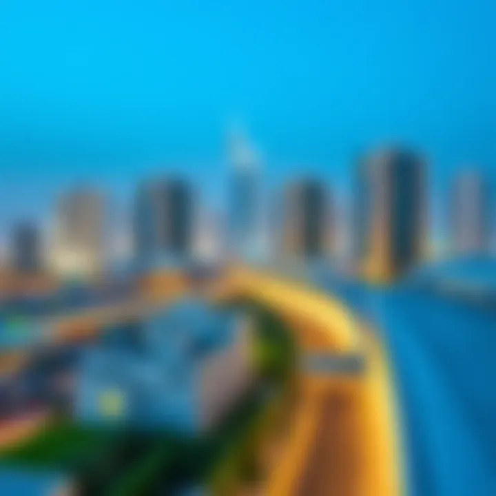 A stunning skyline view of Al Quoz 2 showcasing modern architecture
