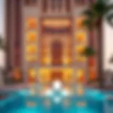 Architectural Marvel of Al Ras Building Stunning exterior view of Al Ras Building in Dubai