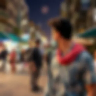Cultural Events in الصفا Vibrant street life in الصفا, highlighting cultural events and community gatherings.