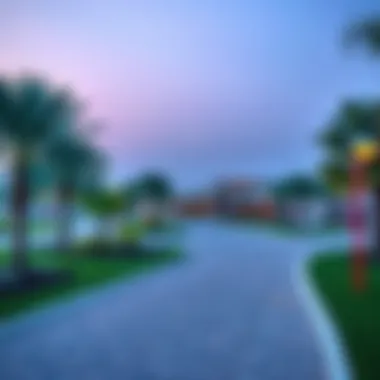 Community Park in Al Taawun Community park in Al Taawun, emphasizing green spaces