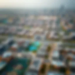 Aerial view showcasing the residential layout of Al Tawar 3