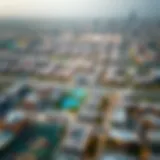 Aerial View of Al Tawar 3 Aerial view showcasing the residential layout of Al Tawar 3