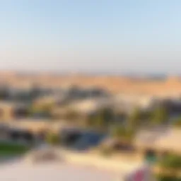 Aerial view of Al Zahia Community showcasing its modern architecture