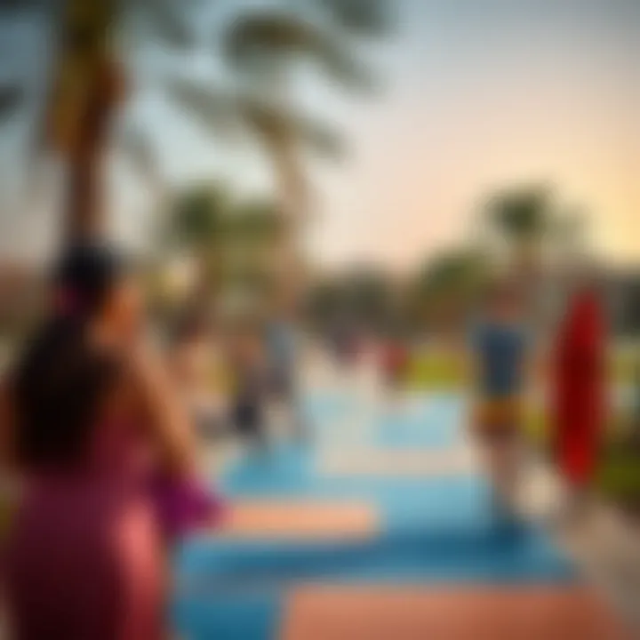 Community Park Life in Al Zahia Vibrant park in Al Zahia with families enjoying recreational activities