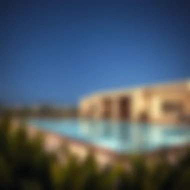 Amenities of Al Zahia Village Community amenities including a swimming pool and fitness center