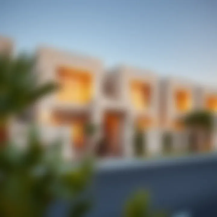 Modern Homes in Al Zahia Village Exterior view of modern homes in Al Zahia Village