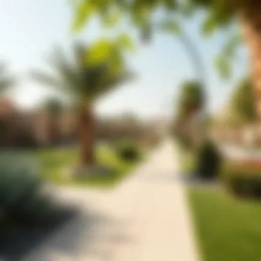 Landscaped Parks of Al Zahia Village Lush greenery and landscaped parks in the community