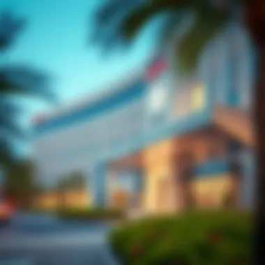 Exterior view of American Hospital Dubai showcasing its modern design