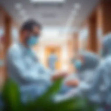 Commitment to Patient Care and Compassion at American Hospital A healthcare professional interacting with a patient in a caring environment