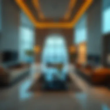 Elegant Interiors of Arabian Oryx House Luxurious living space inside Arabian Oryx House