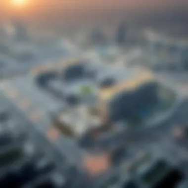 Strategic Location of Arabian Oryx House in Tecom Aerial view of Tecom area highlighting the strategic location of Arabian Oryx House