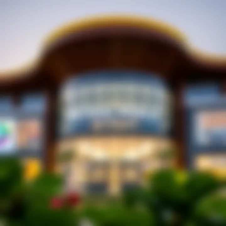 Modern Architectural Design of Arabian Ranches Retail Mall Exterior view of Arabian Ranches Retail Mall showcasing modern architecture