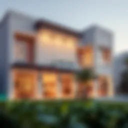 Stunning architectural design of Atwaar Villas showcasing modern elegance