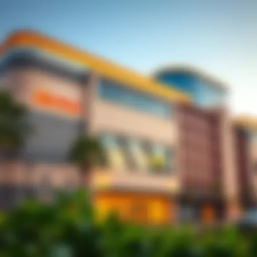 Stunning exterior view of الباهية مول showcasing its modern architectural design