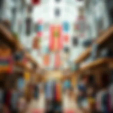 Diverse Retail Experience Inside الباهية مول Vibrant interior of الباهية مول filled with diverse retail offerings