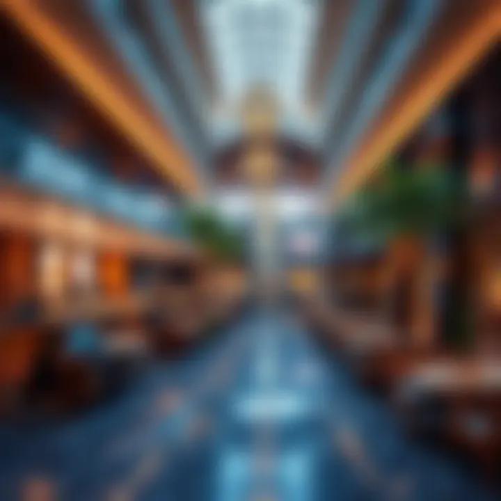 Visitors enjoying leisure spaces and dining areas in الباهية مول