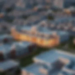 Aerial view of بيت الكرك showcasing its architectural elegance