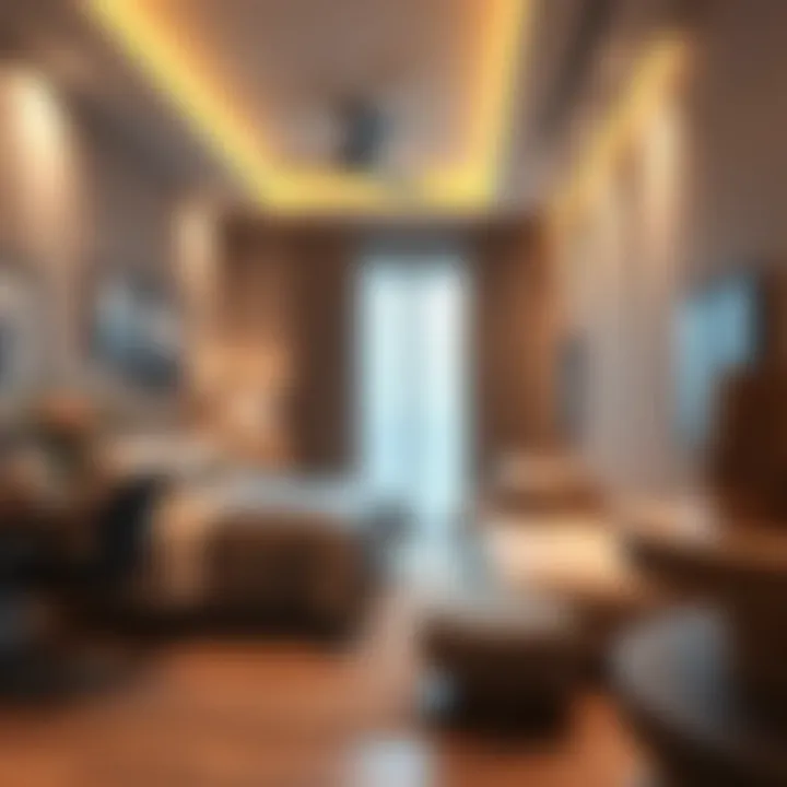 Cozy bed space interior highlighting shared living arrangements.