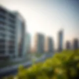 A panoramic view of Business Bay showcasing modern architecture.