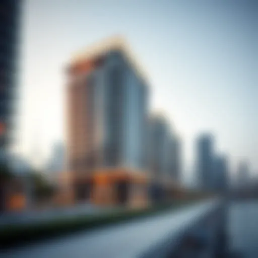 Binghatti Azure's striking architectural design against a Dubai skyline