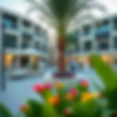 Community Amenities at Binghatti Azure Vibrant community amenities surrounding Binghatti Azure, showcasing leisure and lifestyle