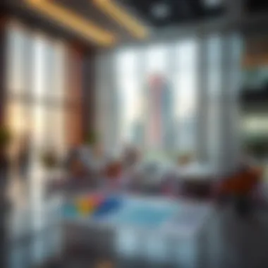 A market analysis graph depicting trends in building materials in Dubai