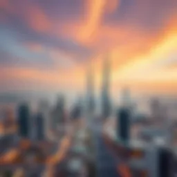 Aerial view of Dubai skyline showcasing diverse business districts.