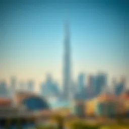 Aerial view of Dubai's skyline showcasing modern business districts