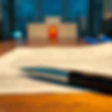 A legal document with a pen, symbolizing business agreements