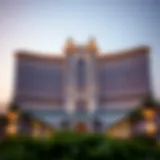 Breathtaking view of Caesars Palace Dubai