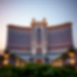 Breathtaking view of Caesars Palace Dubai