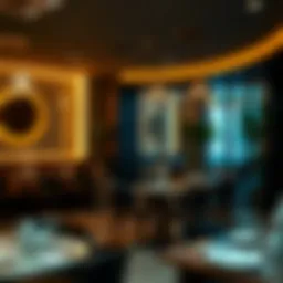 Aesthetic interior design of Circle Cafe showcasing modern decor